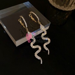 Cercei pentru dama moderni EARR11 Aurii Set de 1 pereche model Sarpe